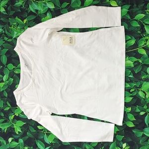 NWT Women's Casual White Long Sleeve Shirt from a.n.a